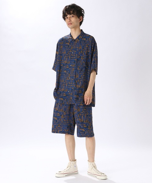 niko and...(ニコアンド)の「幾何学柄アソートシャツ(シャツ/ブラウス・メンズ・ネイビー/ライトブラウン/スモーク・MEDIUM/LARGE)」の12枚目の写真