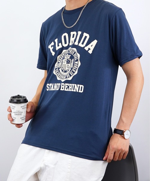 Burner(バーナー)の「【GROOVY STORE】アメカジ カレッジ プリントTシャツ(Tシャツ/カットソー・メンズ・ピンク/ブラック/ホワイト/ベージュ/ブルー/ホワイト系その他2/ホワイト系その他/ブラック系その他/グレー/グリーン/イエロー/ネイビー・M/LL/L)」の10枚目の写真