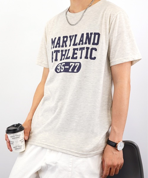 Burner(バーナー)の「【GROOVY STORE】アメカジ カレッジ プリントTシャツ(Tシャツ/カットソー・メンズ・ピンク/ブラック/ホワイト/ベージュ/ブルー/ホワイト系その他2/ホワイト系その他/ブラック系その他/グレー/グリーン/イエロー/ネイビー・M/LL/L)」の1枚目の写真