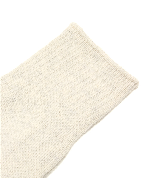 WHO'S WHO gallery（フーズフーギャラリー）の「【WHTSOX】ボールドリブクルー（ソックス/靴下・メンズ・シルバー/オフホワイト/オリーブ・FREE）」の4枚目の写真