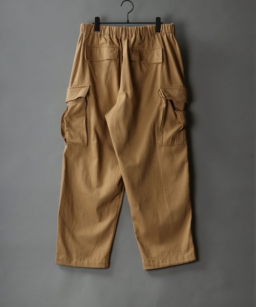 SITRY（シトリー）の「Heavy Twill cargo Pants/ヘビーツイル ミリタリー カーゴ パンツ/カラーパンツ（カーゴパンツ・メンズ・ブラック/ベージュ/カーキ・M/L/XL）」の9枚目の写真