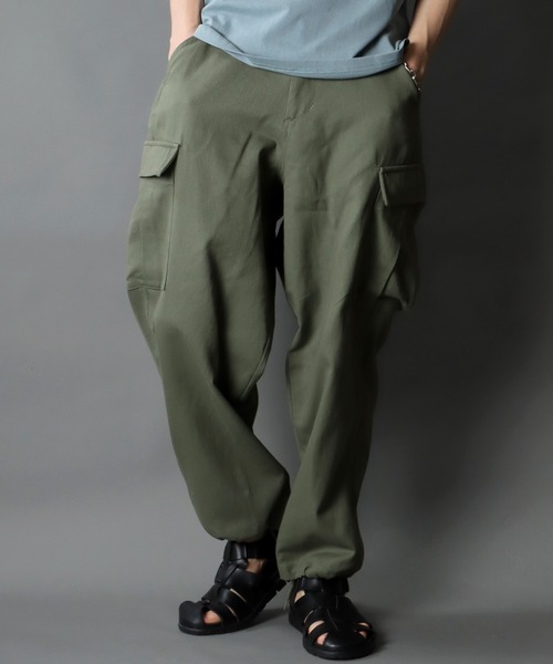 SITRY（シトリー）の「Heavy Twill cargo Pants/ヘビーツイル ミリタリー カーゴ パンツ/カラーパンツ（カーゴパンツ・メンズ・ブラック/ベージュ/カーキ・M/L/XL）」の21枚目の写真