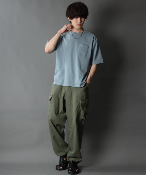 SITRY（シトリー）の「Heavy Twill cargo Pants/ヘビーツイル ミリタリー カーゴ パンツ/カラーパンツ（カーゴパンツ・メンズ・ブラック/ベージュ/カーキ・M/L/XL）」の22枚目の写真