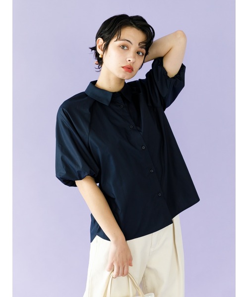koe(コエ)の「シルキーブロード袖ボリュームブラウス*(シャツ/ブラウス・レディース・ピンク/ネイビー/グリーン/ホワイト・M)」の6枚目の写真