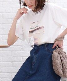SHOO・LA・RUE | カラーフォトプリントTシャツ(Tシャツ/カットソー)