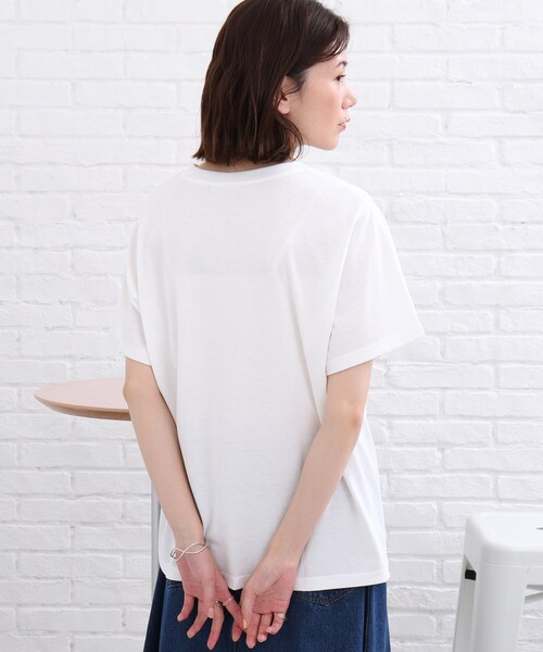 SHOO・LA・RUE(シューラルー)の「◆カラーフォトプリントTシャツ(Tシャツ/カットソー・レディース・ライトブルー/ホワイト系・01/02/03)」の5枚目の写真