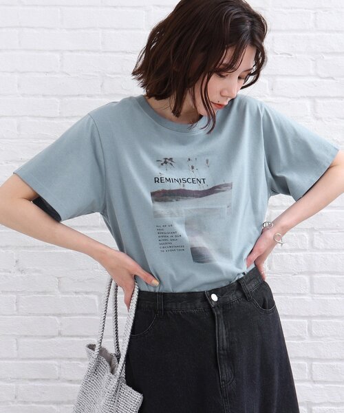 SHOO・LA・RUE(シューラルー)の「◆カラーフォトプリントTシャツ(Tシャツ/カットソー・レディース・ライトブルー/ホワイト系・01/02/03)」の11枚目の写真