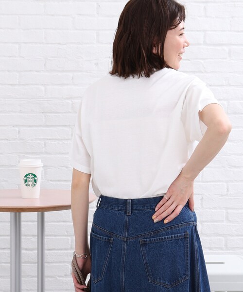 SHOO・LA・RUE(シューラルー)の「◆カラーフォトプリントTシャツ(Tシャツ/カットソー・レディース・ライトブルー/ホワイト系・01/02/03)」の18枚目の写真