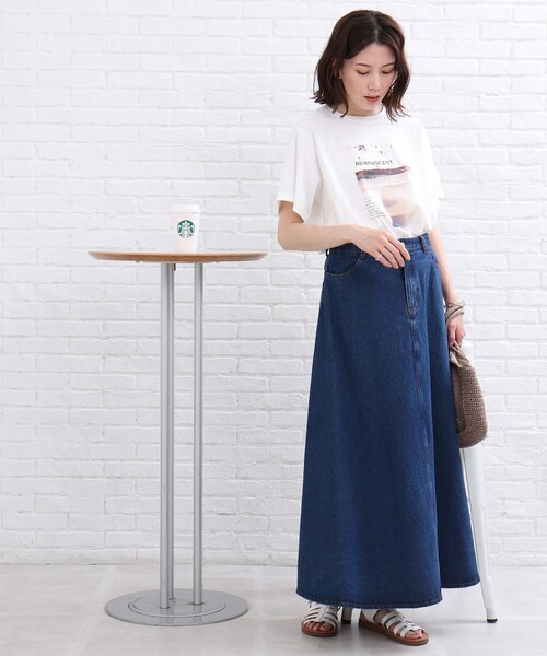 SHOO・LA・RUE(シューラルー)の「◆カラーフォトプリントTシャツ(Tシャツ/カットソー・レディース・ライトブルー/ホワイト系・01/02/03)」の22枚目の写真