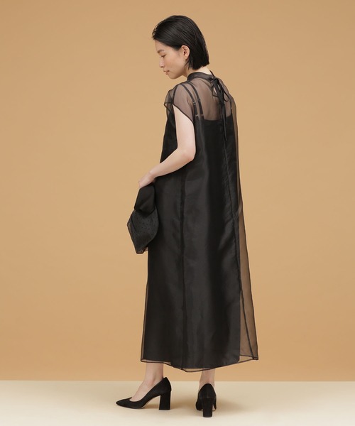 kaene アシメインナーオーガンジードレス Kaene アシメインナーオーガンジードレス | DRESS,DRESS