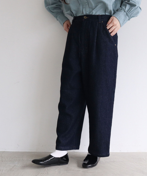 l'atelier du savon（アトリエドサボン）の「C/太綾　パンツ（その他パンツ・レディース・ネイビー/アイボリー・FREE）」の12枚目の写真