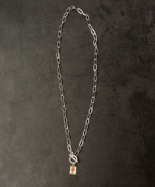 1004ST 2連シルバーネックレス ストリート ヒップホップ 韓国