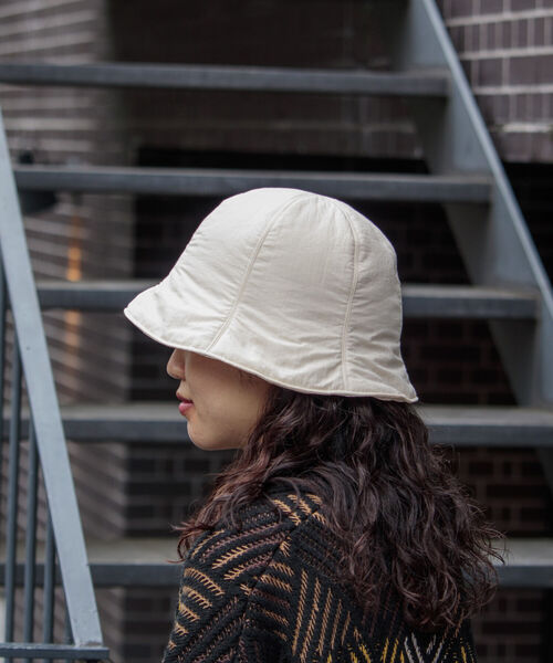 GLOSTER（グロスター）の「【GLOSTER/グロスター】チューリップハット 中綿入り（ハット・メンズ・ブラック/オフホワイト・FREE）」の6枚目の写真