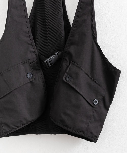 Rocky Monroe（ロッキーモンロー）の「ミリタリーメッシュキャンパーベスト（ベスト・メンズ・ブラック/ベージュ・L/XL/M）」の16枚目の写真