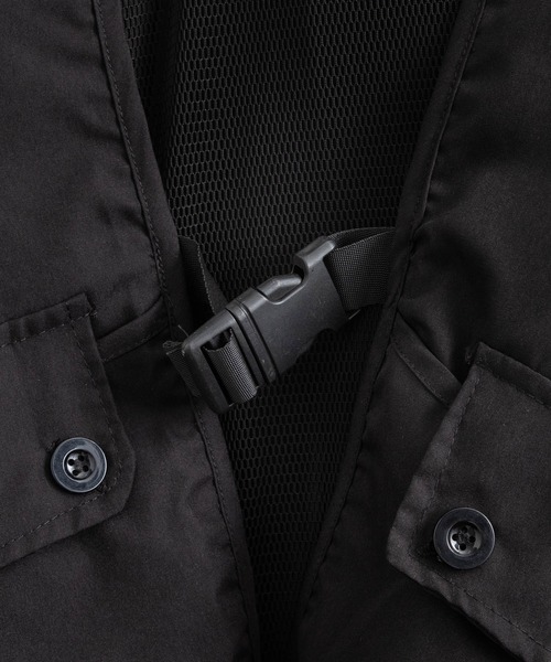 Rocky Monroe（ロッキーモンロー）の「ミリタリーメッシュキャンパーベスト（ベスト・メンズ・ブラック/ベージュ・L/XL/M）」の17枚目の写真