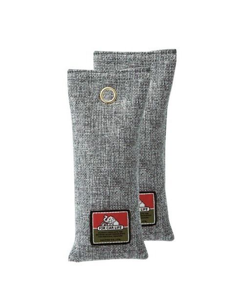 DULTON(ダルトン)の「CHARCOAL DEODORANT BAG 75g×2 /竹炭 消臭バッグ 75g×2(シューケア用品・メンズ・グレー/ナチュラル・FREE)」の1枚目の写真