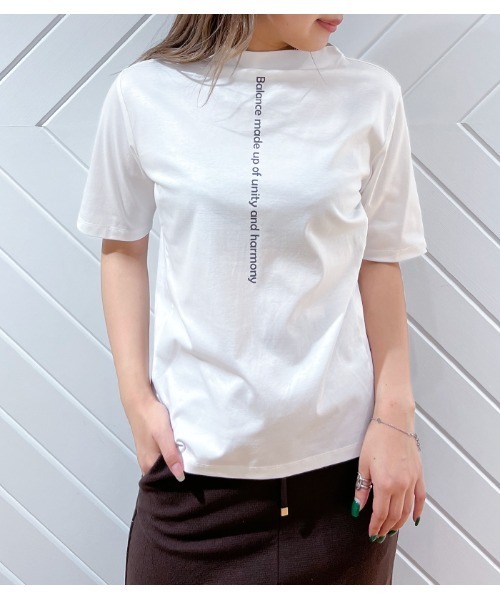 未使用新品 ヨーコチヤンＡラインカットソー サイズ40　ホワイト YOKO CHAN】ヨーコチャン『半袖Aラインカットソー size40』YCT