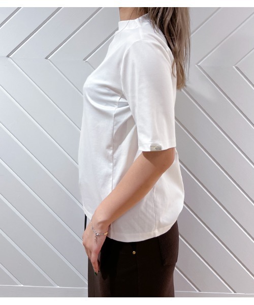 ayane(アヤン)の「【ayane/アヤン】メッセージロゴラインボトルネックカットソー(Tシャツ/カットソー・レディース・ホワイト/ブラック・FREE)」の13枚目の写真