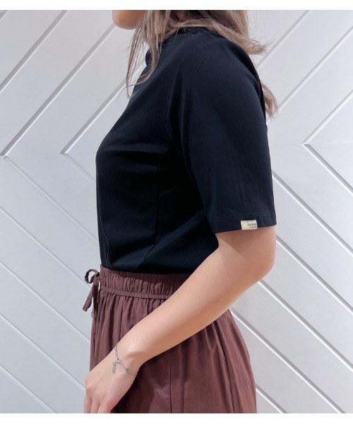 ayane(アヤン)の「【ayane/アヤン】メッセージロゴラインボトルネックカットソー(Tシャツ/カットソー・レディース・ホワイト/ブラック・FREE)」の15枚目の写真