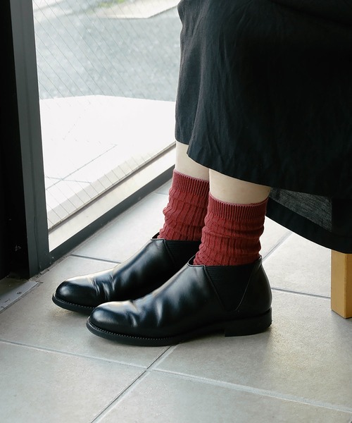 OBSCURE SOCKS(オブスキュア ソックス)の「OBSCURE SOCKS オブスキュアソックス KERRIA Woman’s ケリア レディース(ソックス/靴下・レディース・ホワイト/チャコールグレー/ベージュ/オレンジ/ライトグリーン/ワイン・FREE)」の5枚目の写真