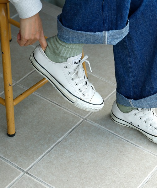 OBSCURE SOCKS(オブスキュア ソックス)の「OBSCURE SOCKS オブスキュアソックス KERRIA Woman’s ケリア レディース(ソックス/靴下・レディース・ホワイト/チャコールグレー/ベージュ/オレンジ/ライトグリーン/ワイン・FREE)」の4枚目の写真