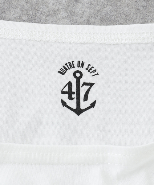 417 EDIFICE（フォーワンセブンエディフィス）の「ハンドペイント ボーダー Tシャツ（Tシャツ/カットソー・メンズ・ブラック/ネイビー/レッド/グリーン・MEDIUM/LARGE）」の18枚目の写真