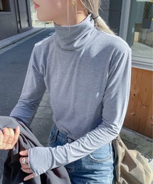 feepur | ニットソーハイネックプルオーバー(Tシャツ/カットソー)