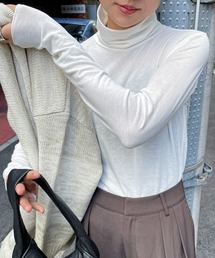 feepur | ニットソーハイネックプルオーバー(Tシャツ/カットソー)