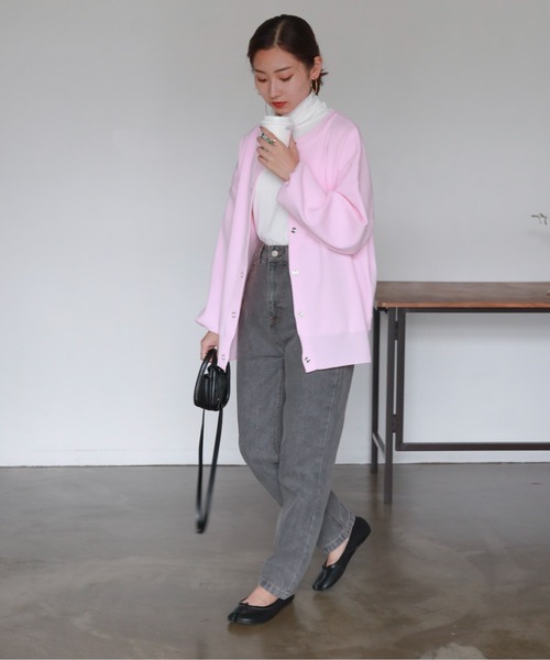 feepur（フェピュール）の「ニットソーハイネックプルオーバー（Tシャツ/カットソー・レディース・ブラック/ブラウン/オフホワイト/杢グレー・MEDIUM）」の15枚目の写真