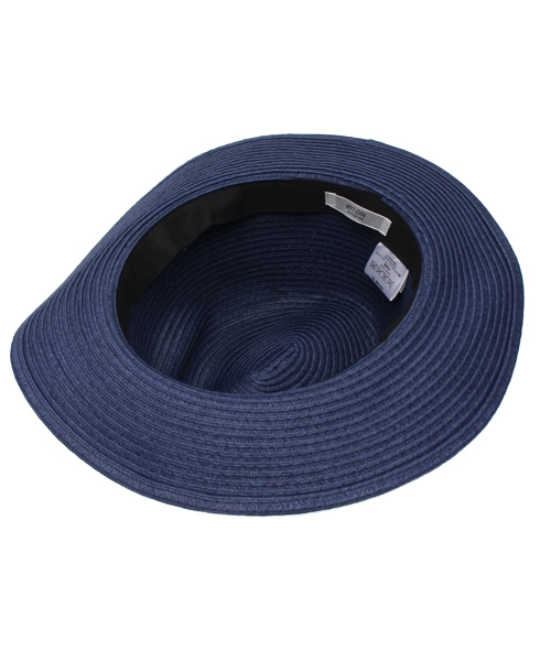 one after another NICE CLAUP（ワンアフターアナザーナイスクラップ）の「【ナイスクラップ】つば広ペーパーハット（ハット・レディース・ネイビー/オフホワイト/ブラック/ナチュラル・FREE）」の10枚目の写真