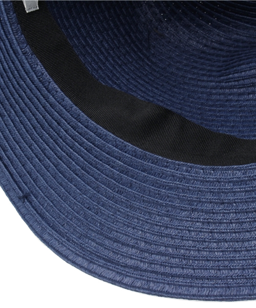 one after another NICE CLAUP（ワンアフターアナザーナイスクラップ）の「【ナイスクラップ】つば広ペーパーハット（ハット・レディース・ネイビー/オフホワイト/ブラック/ナチュラル・FREE）」の5枚目の写真