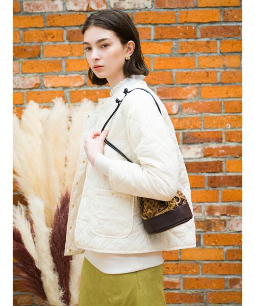 Lugnoncure（ルノンキュール）の「ジャカード巾着バッグ（ハンドバッグ・レディース・ブラウン/ブラック・ﾌﾘ-）」の11枚目の写真