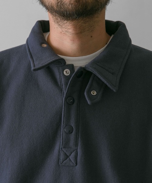 Champion（チャンピオン）の「『別注』Champion×DOORS　RW HALF SNAP SWEAT（スウェット・メンズ・グレー/ブラック/ネイビー・LARGE/MEDIUM）」の14枚目の写真