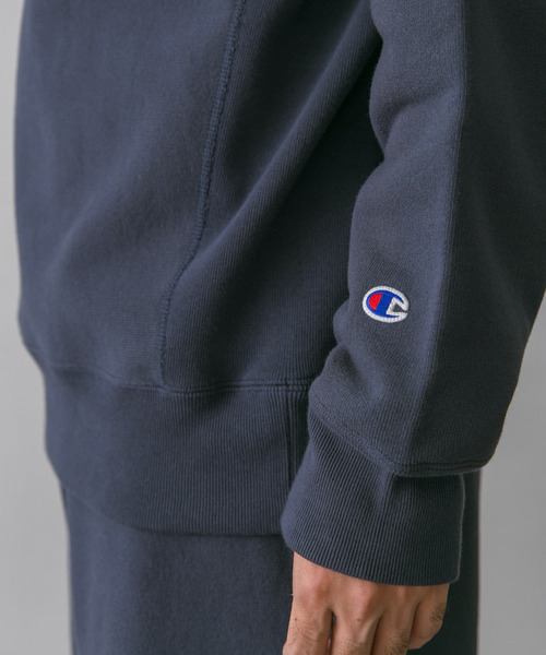 Champion（チャンピオン）の「『別注』Champion×DOORS　RW HALF SNAP SWEAT（スウェット・メンズ・グレー/ブラック/ネイビー・LARGE/MEDIUM）」の12枚目の写真