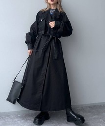 HARE(ハレ) 23AW ミリタリーコート ブラック - メルカリ