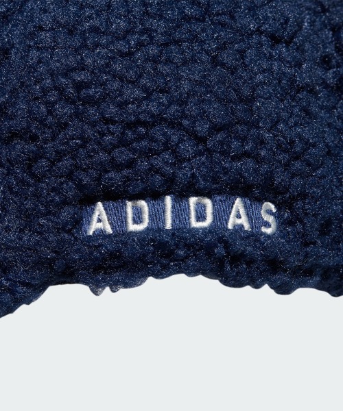 adidas(アディダス)の「フリースボア ウォームキャップ【adidas Golf/アディダスゴルフ】(キャップ・レディース・ベージュ/ダークブルー/アイボリー・MEDIUM)」の12枚目の写真