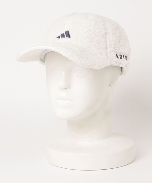 adidas(アディダス)の「フリースボア ウォームキャップ【adidas Golf/アディダスゴルフ】(キャップ・レディース・ベージュ/ダークブルー/アイボリー・MEDIUM)」の13枚目の写真