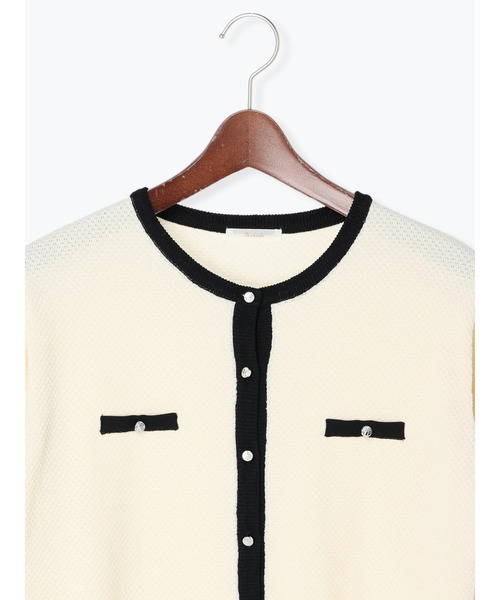 Te chichi（テチチ）の「ポケットデザインクルーネックカーディガン（カーディガン/ボレロ・レディース・ブラック/ネイビー/オフホワイト・ﾌﾘ-）」の5枚目の写真