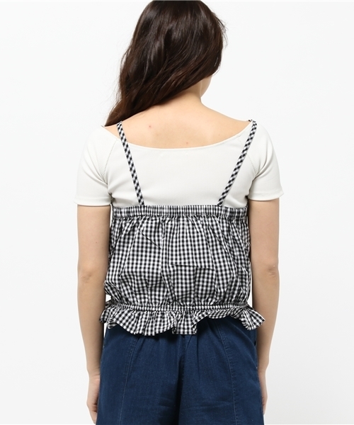 WEGO（ウィゴー）の「WEGO/レースアップビスチェ（キャミソール・レディース・ホワイト系その他/ブラック系その他/その他1・FREE）」の6枚目の写真