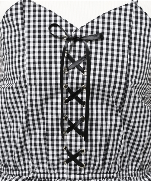 WEGO（ウィゴー）の「WEGO/レースアップビスチェ（キャミソール・レディース・ホワイト系その他/ブラック系その他/その他1・FREE）」の9枚目の写真