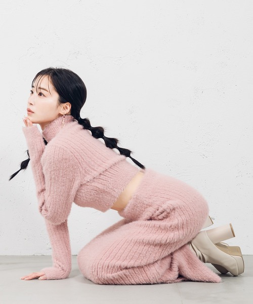 qumerry.（キュメリ）の「シャギーニットセットアップ（ニット  