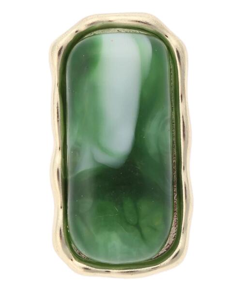 Te chichi（テチチ）の「スクエアアクリルイヤリング（ピアス（両耳用）・レディース・ブラウン/グリーン・ﾌﾘ-）」の4枚目の写真