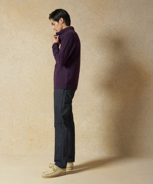 J.PRESS(ジェイプレス)の「【Cash Lamb's Wool】ケーブルハーフジップ ニット(ニット/セーター・メンズ・ネイビー系/パープル系/ライトグレー系/グリーン系・LARGE/MEDIUM/X-LARGE)」の12枚目の写真