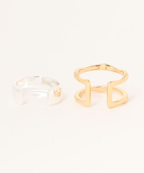 TRUNC（トランクエイティーエイト）の「Unite 2way Ring（リング・レディース・シルバー×ゴールド・FREE）」の9枚目の写真