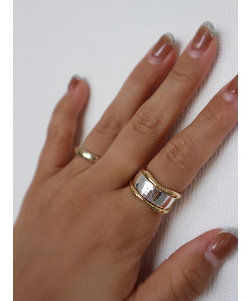 TRUNC（トランクエイティーエイト）の「Unite 2way Ring（リング・レディース・シルバー×ゴールド・FREE）」の8枚目の写真