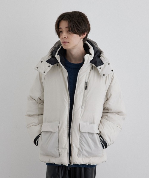 JUNRED（ジュンレッド）の「ピュアクリーン2WAYシェルダウンジャケット（ダウンジャケット/コート・メンズ・ホワイト/ブラック/ブラウン・LL/S/M/L）」の8枚目の写真