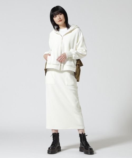 Risley（リズレー）の「Risley/リズレー/ストレッチコールタイトスカート（スカート・レディース・ホワイト/ブラック・38）」の11枚目の写真