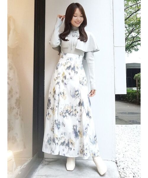 MERCURYDUO(マーキュリーデュオ)の「水彩フラワーハイウエスト MERCURYDUO(マーキュリーデュオ)の「水彩フラワーハイウエスト