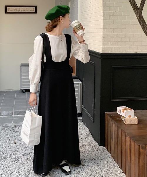 LAFFMO（ラフモ）の「ツーピースセット シンプルブラウス＆ストラップ