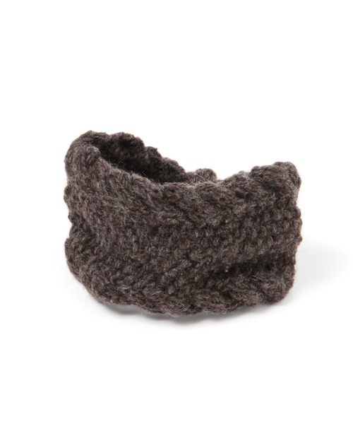 studio CLIP(スタディオクリップ)の「ニットリボンヘアバンド(ヘアバンド・レディース・グレー/ブラウン・FREE)」の3枚目の写真